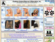 Tablet Screenshot of chathamanimalrescue.org